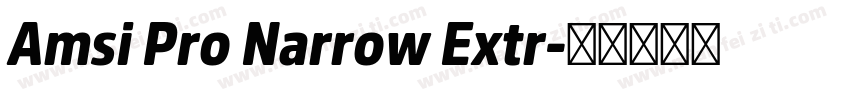 Amsi Pro Narrow Extr字体转换